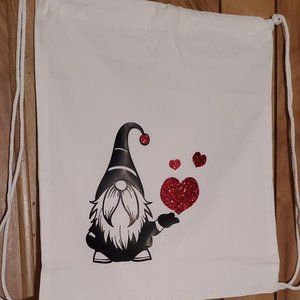 Valentines draw string back pack